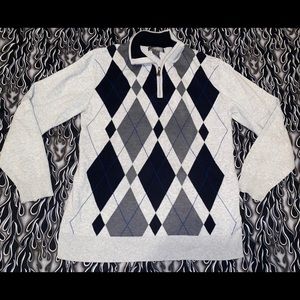 Argyle half zip sweater 🧸